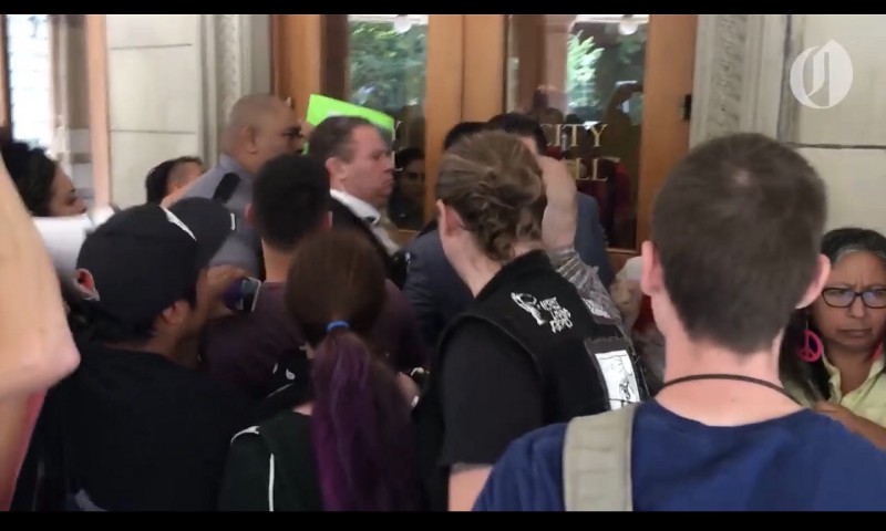 Antifa Gets Into Scruff With Security Guard Over Ridiculous Reason