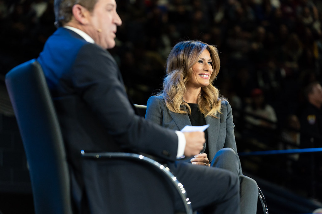 Melania Stands By And Supports Donald Trump