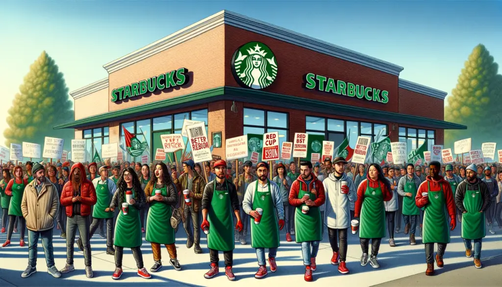Starbucks Workers Stage Historic 'Red Cup Rebellion