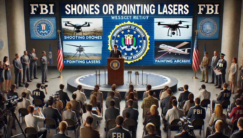 FBI Warns Public Don’t Shoot Drones or Point Lasers at Aircraft