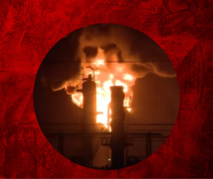 Chevron Refinery Fire Pillars Blaze into SoCal Night Sky